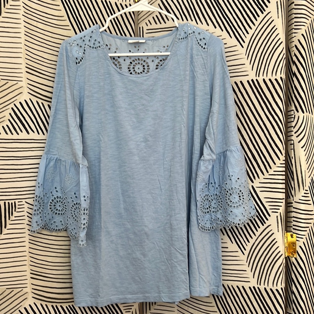 Light blue J Jill long sleeve top - Worn once.